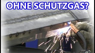 KFZ schweißen ohne Schutzgas mit Fülldraht ohne Gas [upl. by Lani]