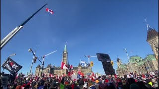 A look at Ottawas antimandate trucker protest [upl. by Rosemari885]