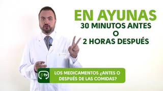 Los medicamentos ¿antes o después de las comidas Tu Farmacéutico Informa [upl. by Man436]