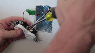 How to wire an electrical outlet plug [upl. by Neeloc]