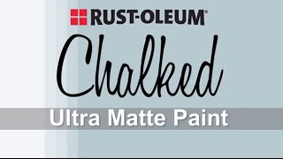 How to Apply RustOleum Chalked Paint [upl. by Pitt808]