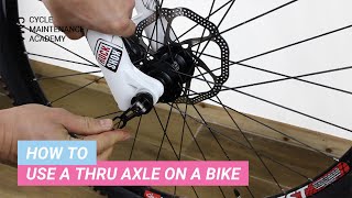 How To Use A Thru Axle On A Bike [upl. by Jolyn214]