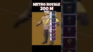 200m 1 2 3 4 5 6 Level Vest Test  Pubg Metro Royale [upl. by Aetnahc]