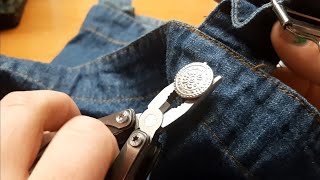 How To Remove Jeans Buttons [upl. by Rask]