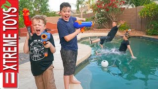 Sneak Attack Squad has Fun Home Alone Nerf Action [upl. by Cybill714]