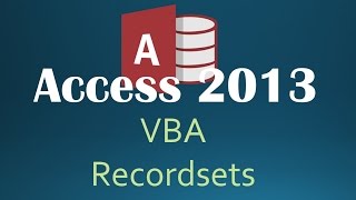 55 VBA  Recordsets Part 3 Programming In Access 2013 [upl. by Ecad]