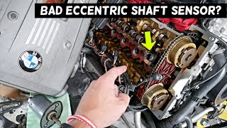 SYMPTOMS OF BAD ECCENTRIC SHAFT SENSOR ON BMW [upl. by Reinald532]