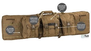 TLO Outdoors TDRC Series  Tactical Double Rifle Case  Huge Storage with Backpack Shoulder Straps [upl. by Ahmad]