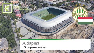 Groupama Arena  Ferencváros  Google Earth  2014 [upl. by Aimerej]