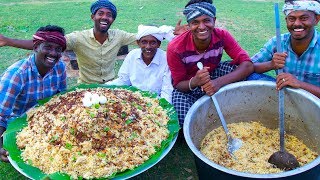 BIRYANI  TRADITIONAL PRAWNS BIRYANI  Hyderabadi Style Dum Biryani Recipe Cooking In Village [upl. by Kristian273]