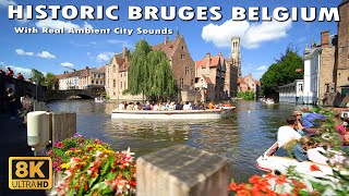 Historic Bruges Belgium 8K [upl. by Kwan]