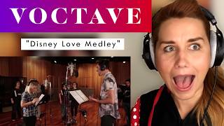 Voice CoachOpera Singer REACTION amp ANALYSIS Voctave quotDisney Love Medleyquot [upl. by Khai]