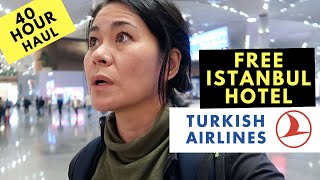 Turkish Airlines Economy Review  FREE Transit HOTEL  New ISTANBUL AIRPORT tour [upl. by Waller277]