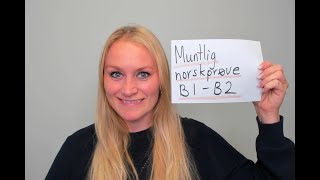 Video 754 Muntlig norskprøve B1B2 nivå [upl. by Nath]