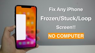 Fix Any iPhone FrozenStuckLoop Screen How to Force Restart [upl. by Erastatus846]