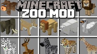 Minecraft ZOO ANIMAL MOD  LOTS OF ANIMALS IN A ZOO AND BRING THEM TO LIFE Minecraft [upl. by Alohs]