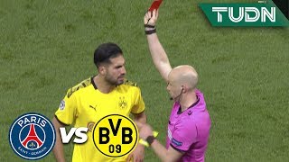 ¡Roja directa Y se calienta el partido  PSG 2  0 Dortmund  Champions League 8vos Final  TUDN [upl. by Lhamaj]