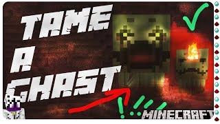 How to Tame amp Ride a Ghast in Minecraft [upl. by Ecinreb]