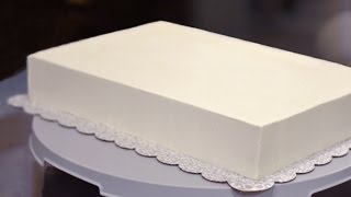 How to Frost a Half Sheet Cake [upl. by Bedwell930]