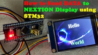 How to send String to the Nextion display  STM32F103  CubeIDE [upl. by Muraida]