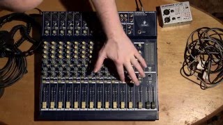 How to Use an Audio Mixer Board Tutorial Mixing [upl. by Eddina]