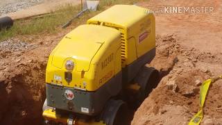 HOW TO OPERATE A SOIL COMPACTOR WACKER NEUSON TRENCH COMPACTOR [upl. by Erehc]