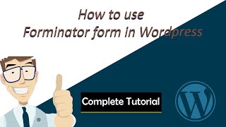 How to use forminator form in wordpress 2021  Delta Tech Services [upl. by Alleuqcaj]