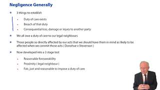 Law of Tort Types of Tort Negligence  ACCA Corporate and Business Law LW ENG [upl. by Borer]