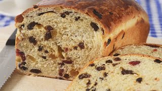 Fruit Bread Recipe Demonstration  Joyofbakingcom [upl. by Einatsed]