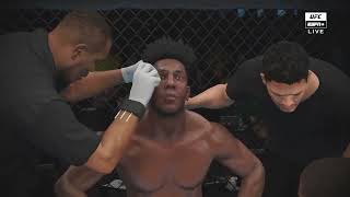 ¡Simulamos la vibrante pelea entre Texeira y Jamahal Hill en UFC 4 [upl. by Assirrec114]