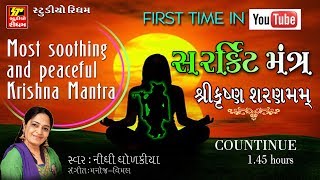 Shri Krishna Sharanam Mamah Dhun  Non Stop Krishna Mantra Dhun  Nidhi Dholkiya  RDC Gujarati [upl. by Lucie]