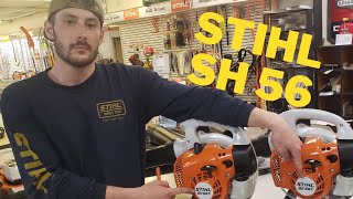 HOW TO Stihl SH56C Vacuum Conversion  BG 56C Comparison [upl. by Anaujik63]