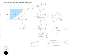 Determine the centroid xy of the shaded area [upl. by Frere]