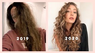 My wavycurly hair routine ♡ 2B2C curls [upl. by Rafael]