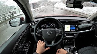 SsangYong Korando QUARTZ 163HP  POV Test Drive Premium feel for acceptable price [upl. by Anabella]