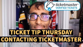 HOW TO CONTACT TICKETMASTER  ALL THE DIFFERENT WAYS  TICKET TIP THURSDAY [upl. by Sorips]