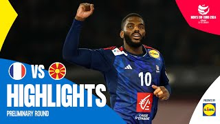 France vs North Macedonia  Highlights  EHF EURO 2024 [upl. by Dian300]