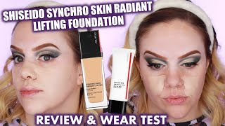 NEW Shiseido Synchro Skin Radiant Lifting Foundation  Wear Test amp Review [upl. by Aicemed]