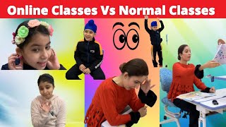 Online Classes Vs Normal Classes  RS 1313 VLOGS  Ramneek Singh 1313 [upl. by Eisdnyl]