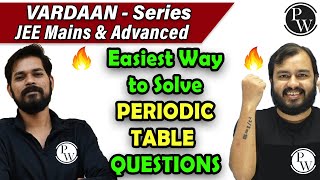 Easiest Way to Solve Periodic Table Questions  JEE Mains amp Advanced  Class 11  VARDAAN Series [upl. by Seaton]