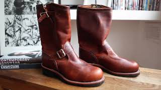 Review Chippewa 11quot Steel Toe Engineers Biker Boots [upl. by Nadoj319]