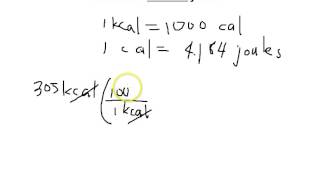 Converting Joules to Calories and Calories to Joules [upl. by Zaslow]