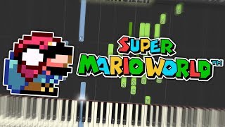 Super Mario World  Game Over Theme Piano Tutorial Synthesia [upl. by Dustman]