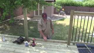 How To Build A Deck  4 Railing [upl. by Anitsim]