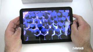 Motorola Xoom Tablet Unboxing and First Look [upl. by Nolaf548]