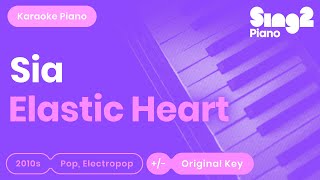 Sia  Elastic Heart Karaoke Piano [upl. by Congdon]