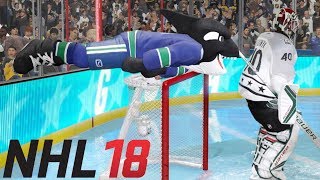 NHL 18 ALL MASCOT CELEBRATIONS [upl. by Loreen]