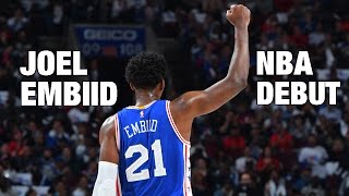 Joel Embiid NBA Debut in Philly  102616 [upl. by Lauro]