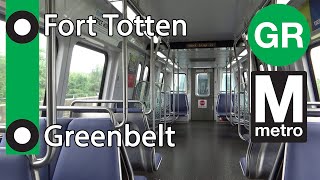 Riding WMATA Metro Green Line from Fort Totten to Greenbelt Station [upl. by Mcnamara170]