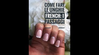 Come fare il french con i semipermanenti trucco semplice nailart tutorial [upl. by Arihsaj]